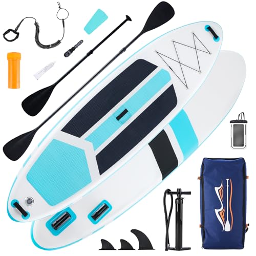 DUMOS Inflatable Stand Up Paddle Board, 10.5'×33'' Paddle Boards with Non-Slip Deck, Durable Advanced Material and Complet...