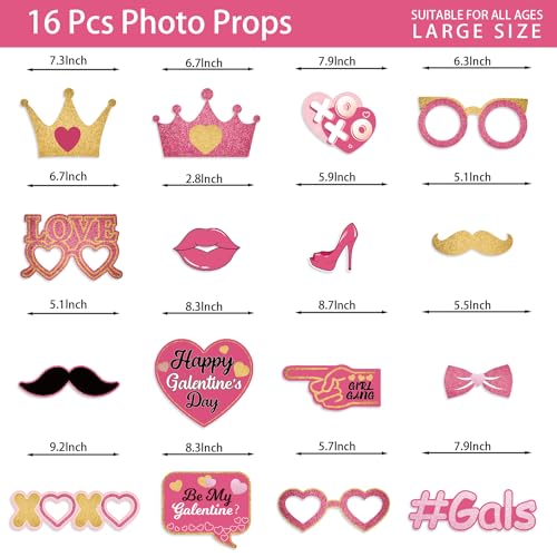 Galentines Day Decorations Photo Booth Props, Valentines Day Decor Photobooth Props, Galentine's Day Party Favors, Galenti...
