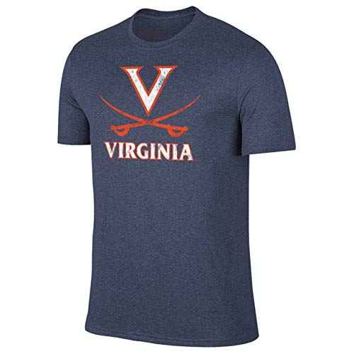 Campus Colors Adult MVP Heathered Cotton Blend T-Shirt - Logo Tshirt - Made from Ringspun - Comfort and Versatility