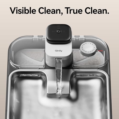 Stainless Steel Cat Water Fountain Wireless for Cats Indoor, 3.6L/123oz Automatic Metal Dog Water Dispenser,Cordless Batte...