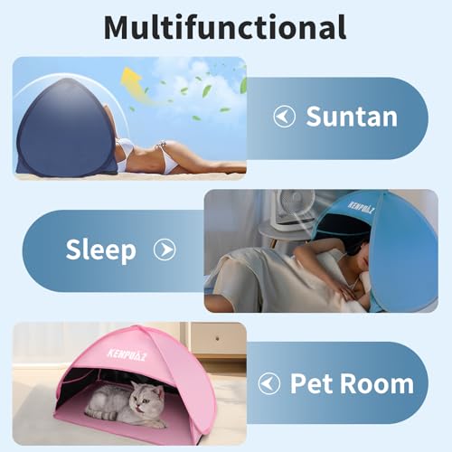 KENPUAZ Head Pop-Up Canopy - Instant Shade Solution for Bed Canopies & Drapes (Blue)