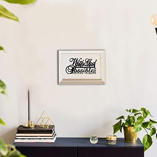 Jetec Inspirational Table Art with God All Things Are Possible Positive Sign Home Table Decoration, Motivational Centerpie...
