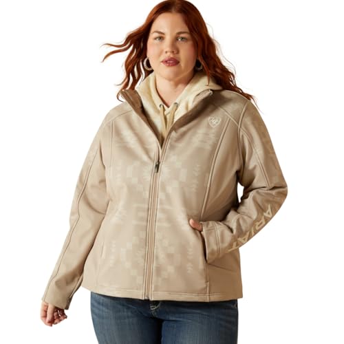 ARIAT womens Ariat Logo Softshell Print Jacket