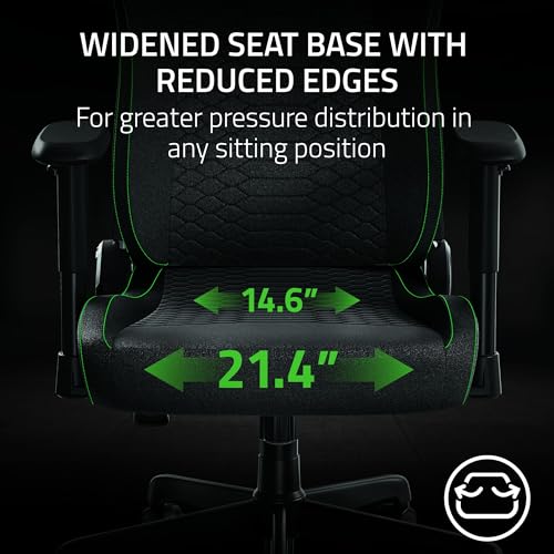 Razer Iskur V2 X Ergonomic Gaming Chair: Built-in Lumbar Support - Widened Seat Base - High Density Foam Cushions - Adjust...