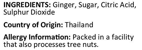 Anna and Sarah Dried Crystallized Ginger in Resealable Bag, 1 Lb.