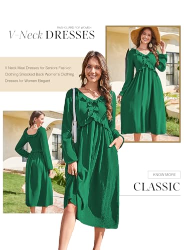 Dokotoo Maxi Dresses Fashion Clothing Fall Dresses 2025 Casual Long Sleeve Wedding Guest Sundress