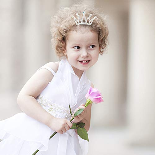 NODG 3 Pieces Silver Tiaras Crown with Hair Comb Mini Tiaras Crown for Women Princess Crystal Shiny Tiaras Headbands for W...