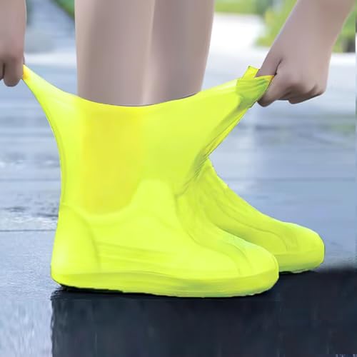 Waterproof Emulsion Shoe Covers for Men and Women Universal Fit Shoe Protector for Outdoor and Indoor Reusable Non-Slip Guard