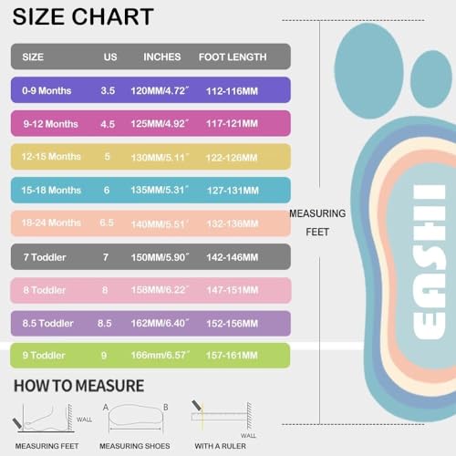 Eashi Baby Boy Girl Non-Skid Indoor Infant Walking Shoes Breathable Warm Elastic Sock Shoes with Memory Sole Protect Toes ...