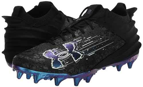 Under Armour Men's Blur Smoke Suede 2.0 MC, (001) Black/Mod Gray/Black, 16, US