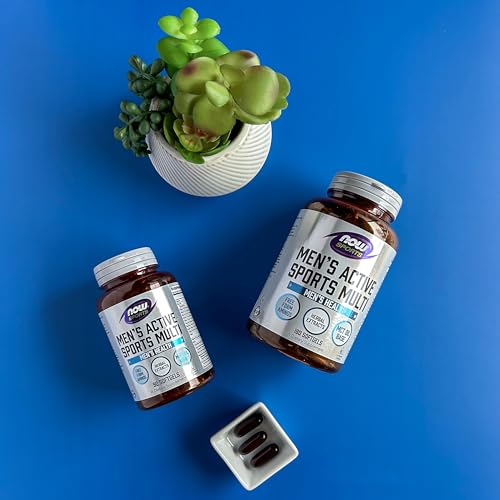 NOW Foods Sports Nutrition, Men's Extreme Sports Multi with Free-Form Amino Acids, ZMA®, Tribulus, MCT Oil, and Herbal Ext...