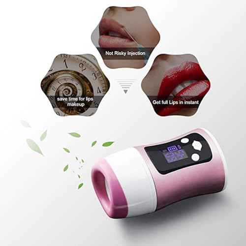ZJchao Electronic Lip Plumper, Portable Lip Enhancer for Thicker Lips - Makeup Tool with Time Control for Lip Care Device