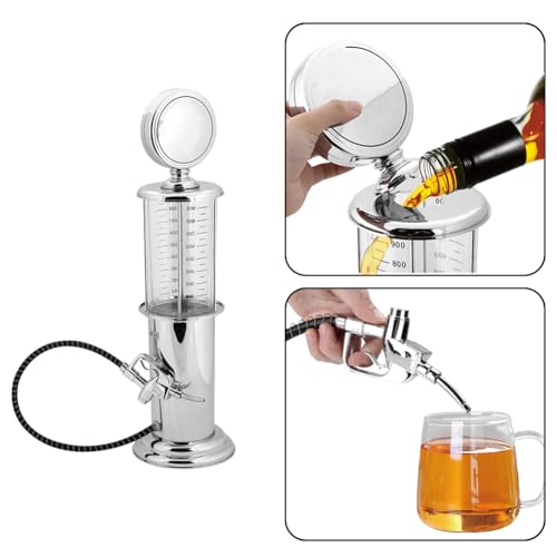 Joyzan Gas Pump for Drinks, 1000cc Single Beer Dispenser Mini Alcohol Liquor Keg Wine Station Soft Beverage Whiskey Decant...