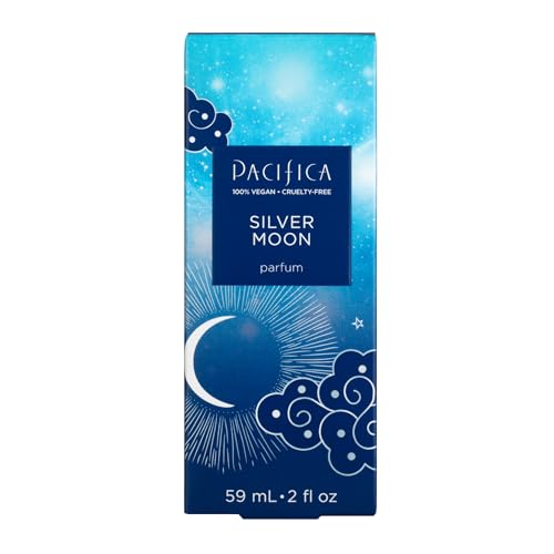 Pacifica Silver Moon Vanilla Almond Spice Perfume – Warm Gourmand Clean Fragrance for Women, 2 fl oz (Vegan & Cruelty-Free)