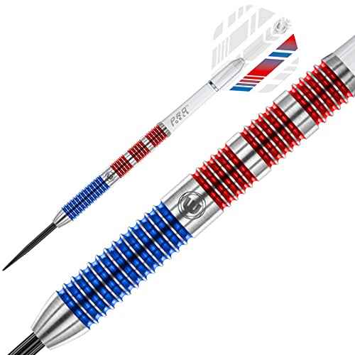 WINMAU Wildcats 90% Tungsten Darts Set with Flights and Stems (Shafts) - Prism Technology - Match Weighed