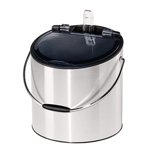 OGGI Wine & Ice Bucket- Ice Bucket with Lid & Ice Scoop, Wine Chiller Bucket, Tabletop Wine Chiller Holds 2 Bottles, Bar S...