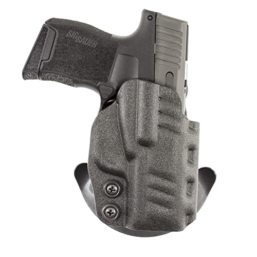 DeSantis Cazzuto OWB Holster - Compact Holster OWB, Open Carry Paddle Style for Men & Women, Quick Draw, Lightweight, Adjustable with Belt Slot Attachment