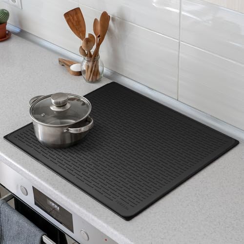 YUHFERA Stove Top Cover for Electric Stove - Silicone Stove Mat for Glass Top, Glass Cooktop Protector For Kitchen,Multi-f...