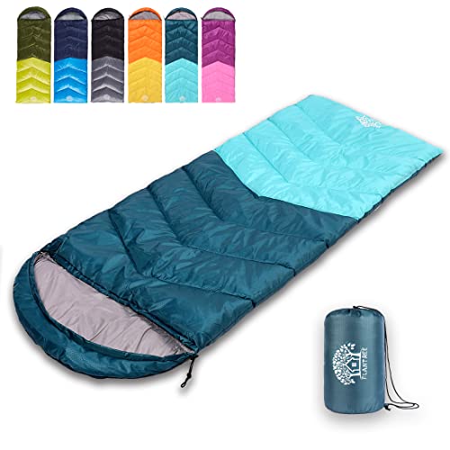 Flantree Sleeping Bag 4 Seasons Adults & Kids for Camping Hiking Trips Warm Cool Weather,Lightweight and Waterproof with C...