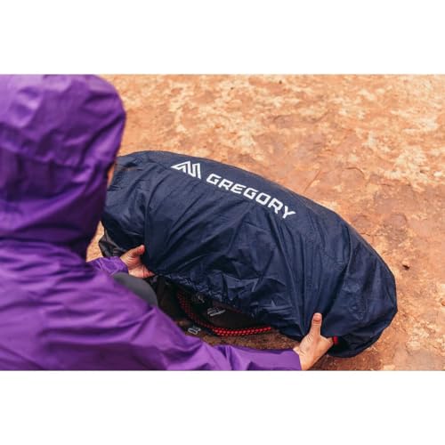 Gregory 30L-50L Waterproof Backpacking Raincover, Obsidian Black