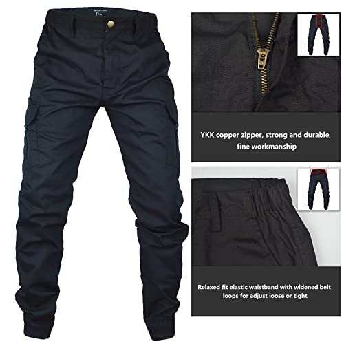 MEGE KNIGHT Men's Tactical Cargo Pants, Camouflage Outdoor Working Clothing with Pockets