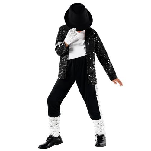 Morph Popstar Costume for Kids, 80s Disco Outfits for Boys, Retro Costume Boys, 80s Party Wear, Halloween Costumes for Kids