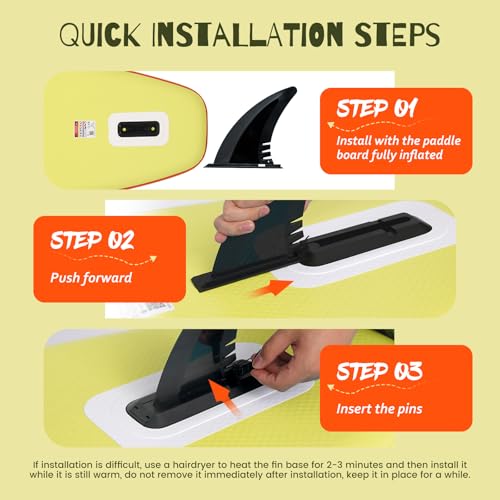 FunWater Inflatable Stand Up Paddle Board with Premium SUP Paddleboard Accessories, Anti-Slip EVA Deck, 11'/10'6'' Paddle ...