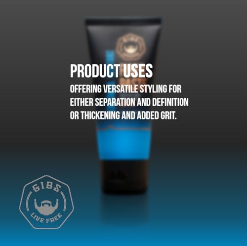 GIBS Grooming Tactical Texture Texturizing Fiber Paste, 3 Fl Oz