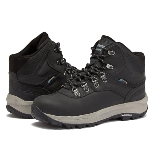 HI-TEC Men's Altitude VI I Waterproof Leather Hiking Boots - Black or Brown, Medium or Extra Wide