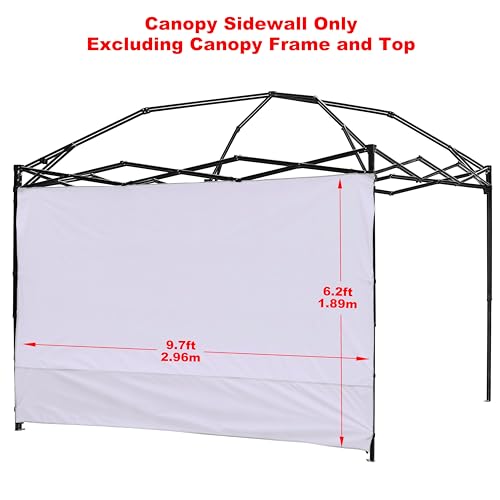 Canopy Sunwall Sidewall Gazebos Tent Waterproof for 10x10ft Pop up Canopy Straight Leg Gazebos Outdoor Instant Canopies 1 ...