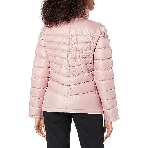 Kenneth Cole womens Solid Hooded Puffer Jacket