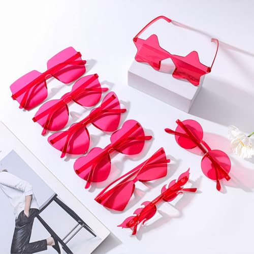 Dwenarry Party Sunglasses Bulk Sunglasses Pack Party Favor Retro Funky Festival Multipack Glasses Set for Women Men