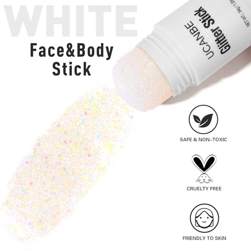 UCANBE White Body Glitter Stick for Singer Concerts Music Festivals, Face Glitter Makeup for Face Body Hair Eyes & Lips, C...