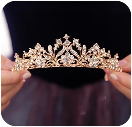 JWICOS Tiaras for Women Girls Birthday Crown Rhinestone Tiara Princess Crown for Women Bridal Wedding Prom Birthday Party ...