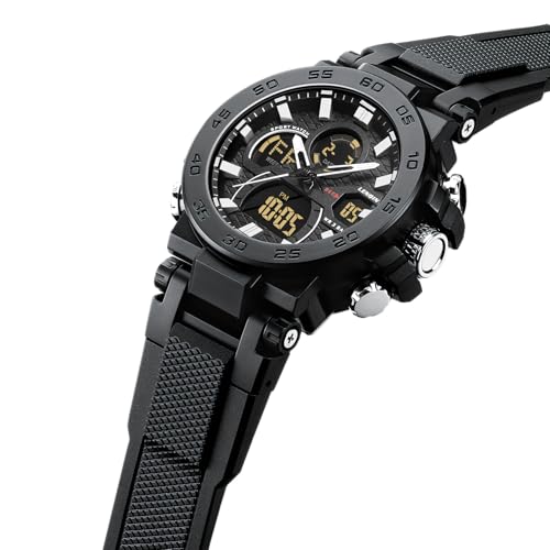 LN LENQIN Mens Watches Digital Military Watch for Men Stopwatch Army Survival Tactical Sports Outdoor Big Face Waterproof ...