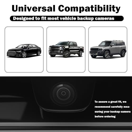 2PCS Backup Camera Rain Shield,Carbon Fiber Backup Camera for Car Anti-Rain Cover for Clear Rear View,Universal Reverse Ca...