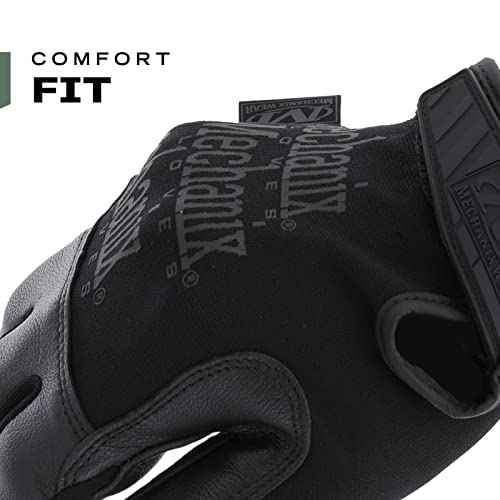Mechanix Wear Tactical Specialty Recon Gloves - Heavy Duty - Slim-Fitting Leather Work Gloves - Touchscreen Compatible - Machine Washable - Medium - Covert Black