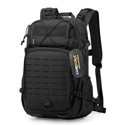 Mardingtop Tactical Military Backpack for Men,25L Molle Backpack, Cordura Backpack for Hiking,Camping