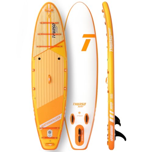 THURSO SURF Inflatable Stand Up Paddle Board All-Around SUP Waterwalker 120 10'×30''×6'' Stable and Lightweight, Non-Slip ...