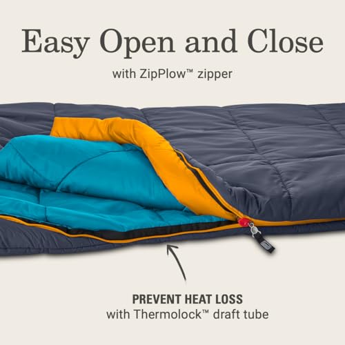 Coleman Big Bay 0/20/40°F Cold-Weather Sleeping Bag, Adult Mummy Sleeping Bag with Headrest, Foot Ventilation, & Storage S...