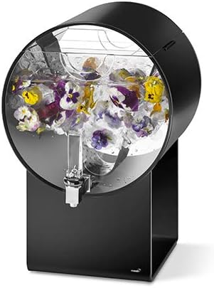 Rosseto LD181 3 gal Acrylic Beverage Dispenser Lucid Barrel, Black