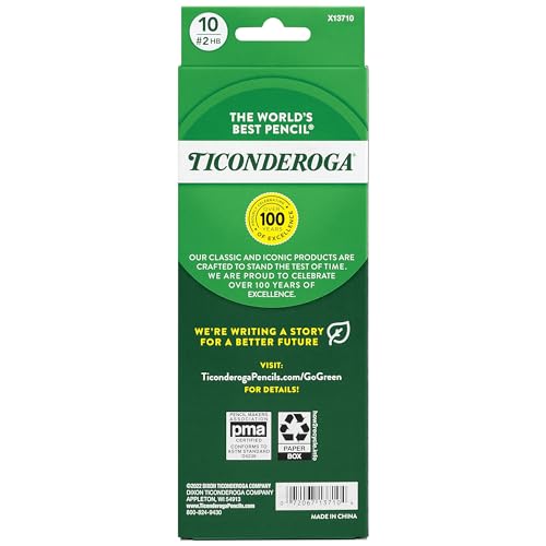 Ticonderoga® Pastel Pencils, 2 Soft, Assorted Colors, Pack Of 10 Pencils