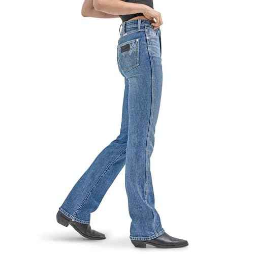 Wrangler Womens X Hot Wheels¢â High-Rise Bootcut Jean