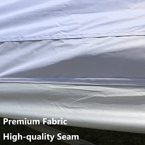 PORTAL 10x20 Canopy Replacement Cover, Pop Up Canopy Tent Top Cover Without Frame Legs Instant Patio Gazebo Pergola Sun Sh...