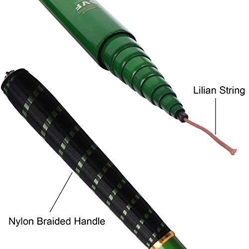 Goture//Telescopic Tenkara Fishing Rod Kit//Ultralight Travel Fishing Rod,Portable Collapsible Bass Crappie Rod, Carbon Fi...