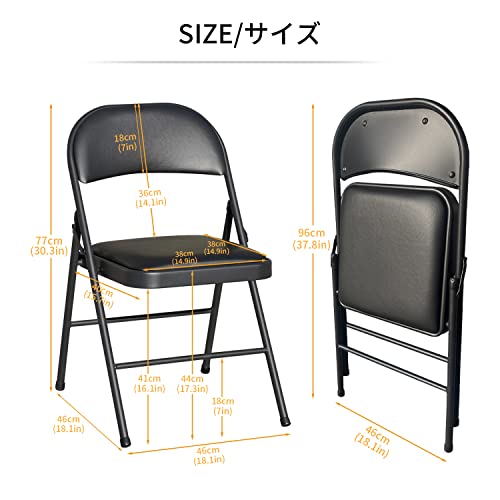 BOOSDEN Foldable Table and Chair Set, Folding Card Table and Chairs, Folding Tables Chair Set, Foldable Tables and Chairs ...
