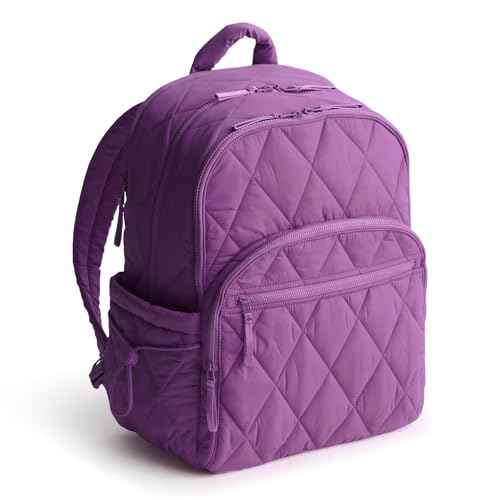 Vera Bradley Women's Large Bancroft Backpack-Featherweight, Iris Orchid, One Size