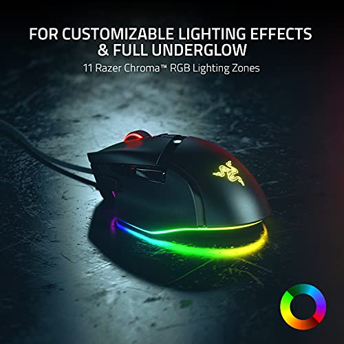 Razer Basilisk V3 Customizable Ergonomic Gaming Mouse: Fastest Gaming Mouse Switch - Chroma RGB Lighting - 26K DPI Optical...