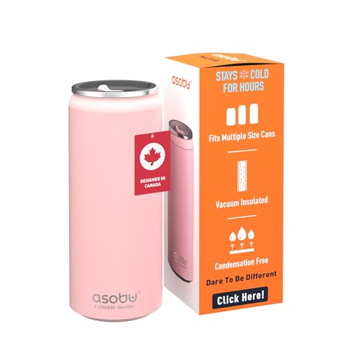 Asobu Multi Can Cooler Insulated Sleeve fits for Slim and Standard 12 Oz and 16 Oz Hard Seltzer, Soda, Beer or Energy Drin...