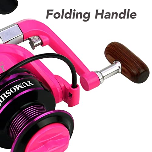 GaiRen Fishing Spinning Reel Gear Ratio 5.2:1 Lightweight Left/Right Hand Interchangeable Ultra Smooth Powerful 2000, 300...
